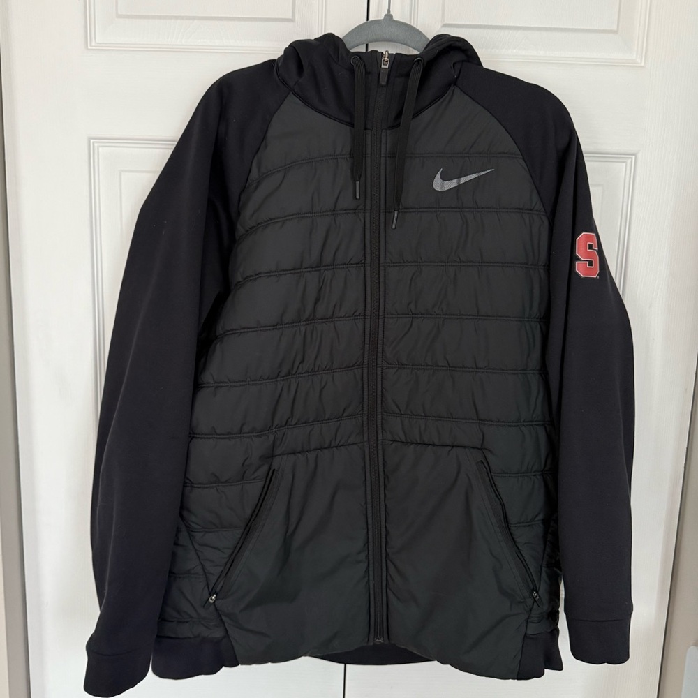 Syracuse Quilted Puffer Jacket Winter Coat, Men’s Nike Size XL